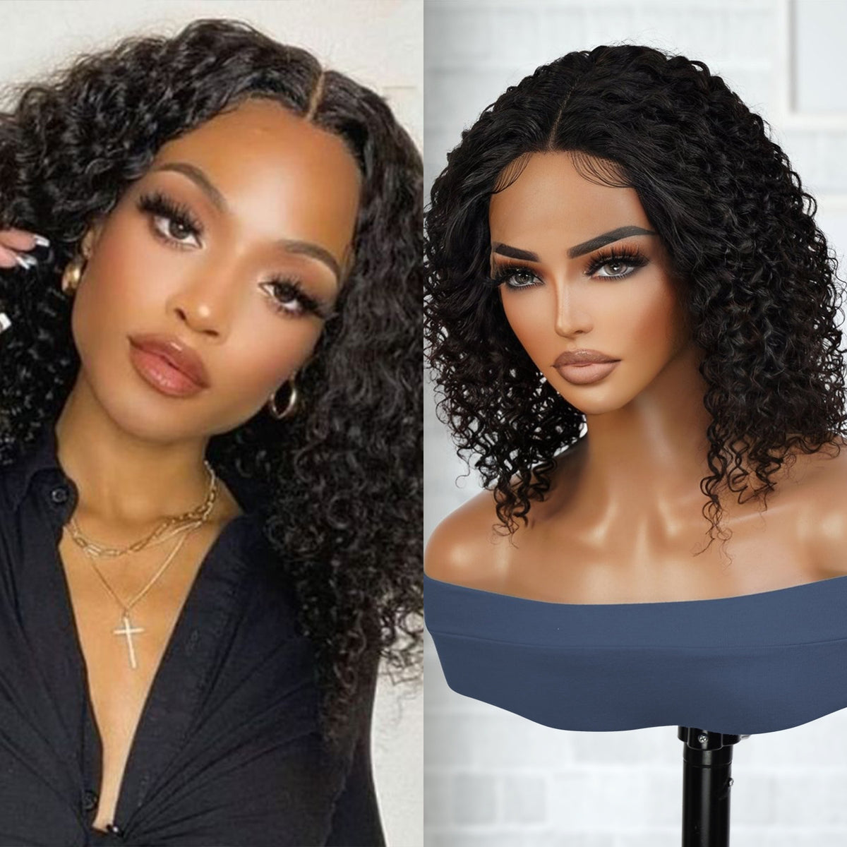 T part lace wig makes a versatile hair fashion without any tension and worries about your natural hair, Classical bob hairstyle with natural color, Trending tiktok viral wig, Easy to Wear and Go, Unprocessed Virgin Human hair, You can dye or bleach and perm, 150 Density hair with Pre-Plucked Hairline, Real & natural looking human hair lace wig, Perfect hairstyle for all season