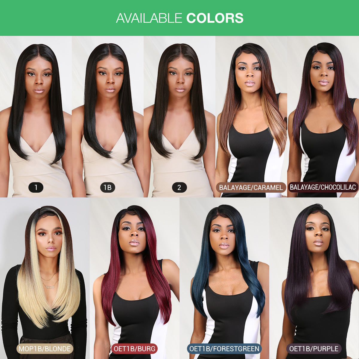 Multi-Parting, 13X6, Human Hair Blend, Frontal Wig, Invisible Lace, Pre-Plucked, Long Straight Wig, 