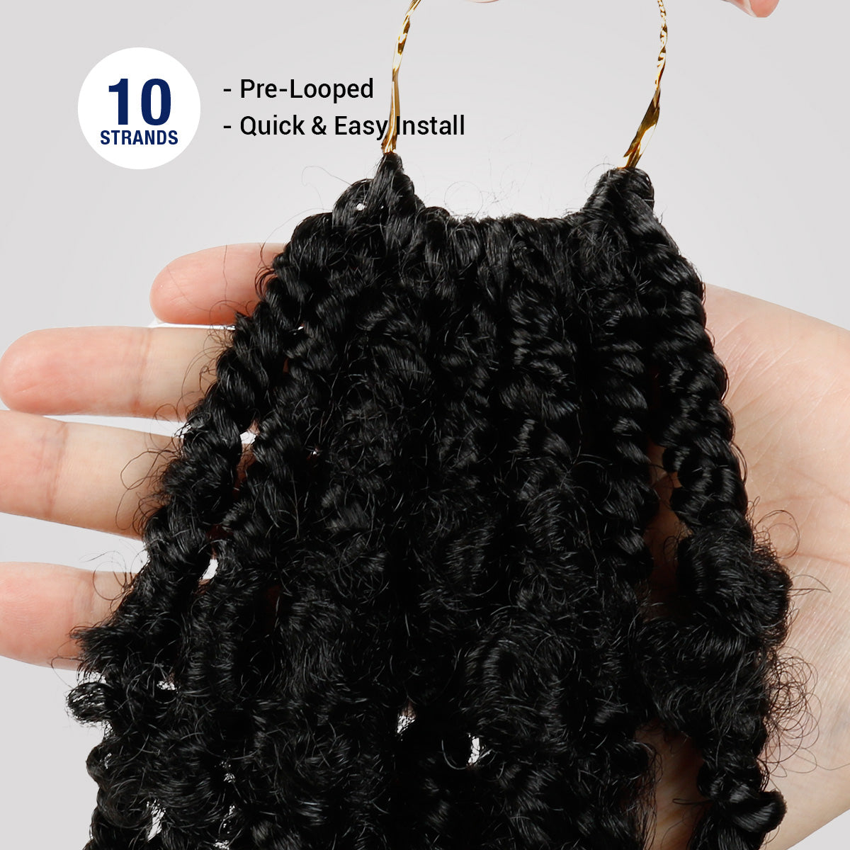 Authentic Synthetic Hair Pre-Looped Distressed Rebel Locs 24"