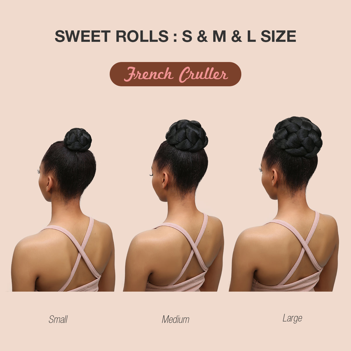 French Cruller, Pin Curl Updo, Cardi B, BAPS, Large Bun