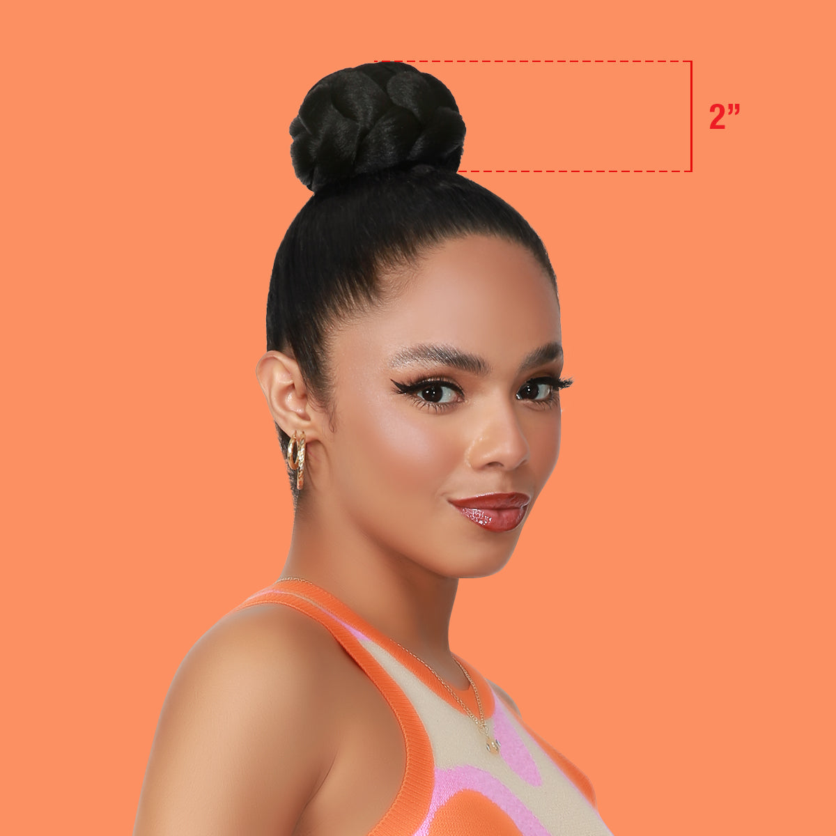 French Cruller, Pin Curl Updo, Cardi B, BAPS, Small Bun