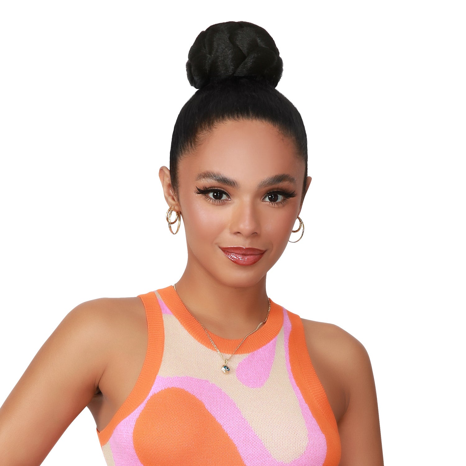 French Cruller, Pin Curl Updo, Cardi B, BAPS, Small Bun
