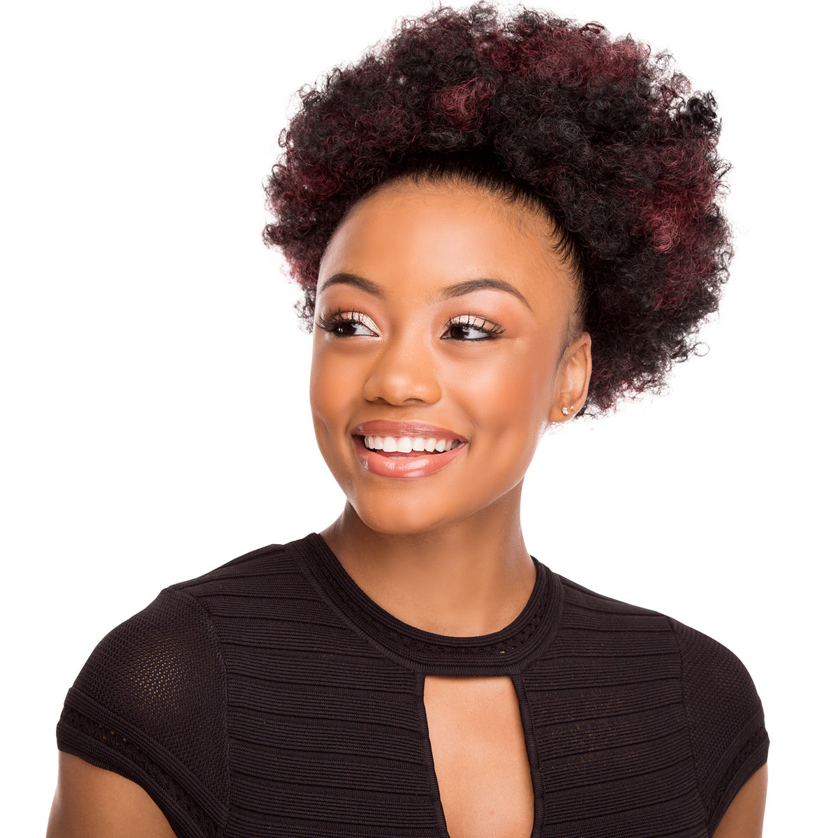 Retro Puff, Afro Pony, Large Ponytail