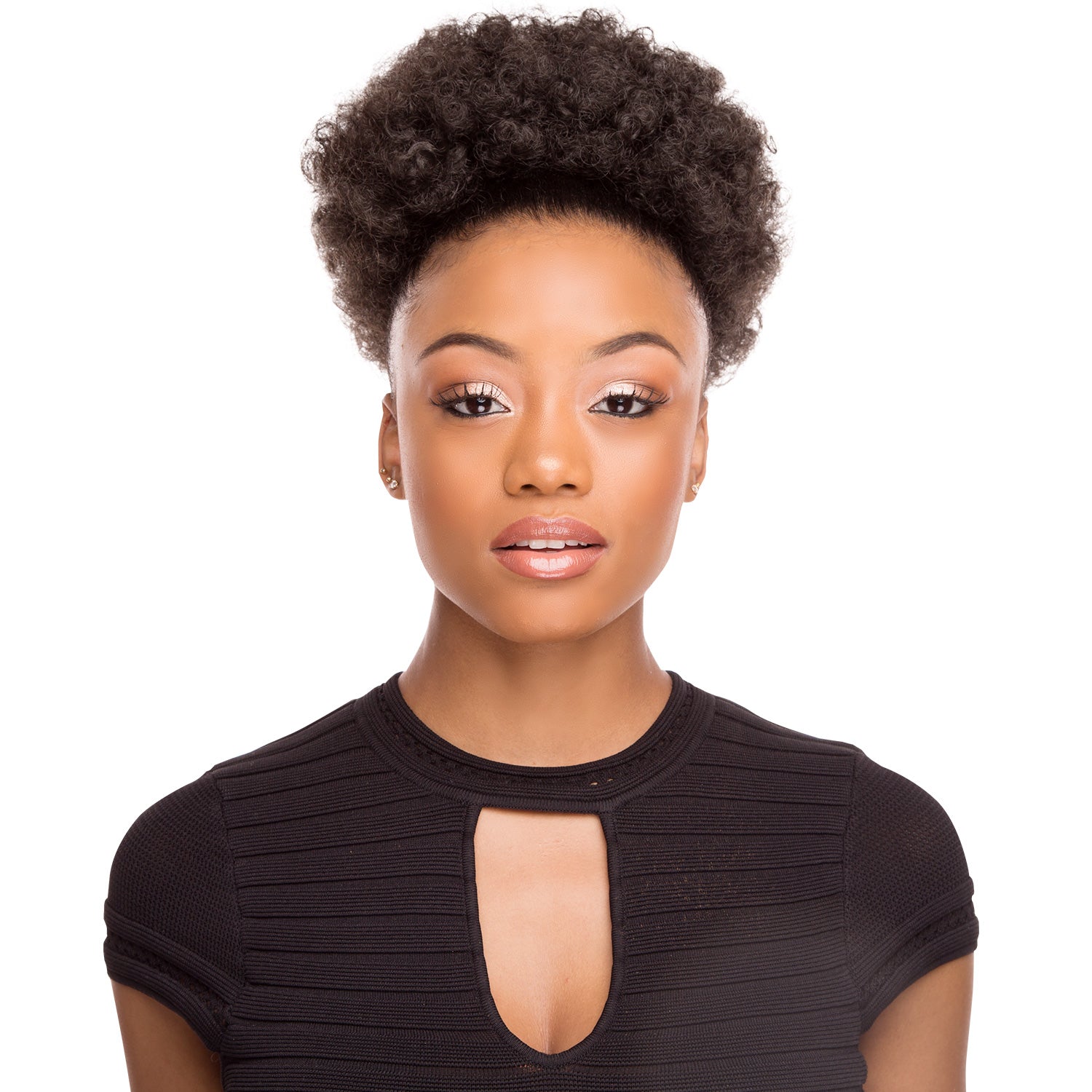 Retro Puff, Afro Pony, Medium Ponytail