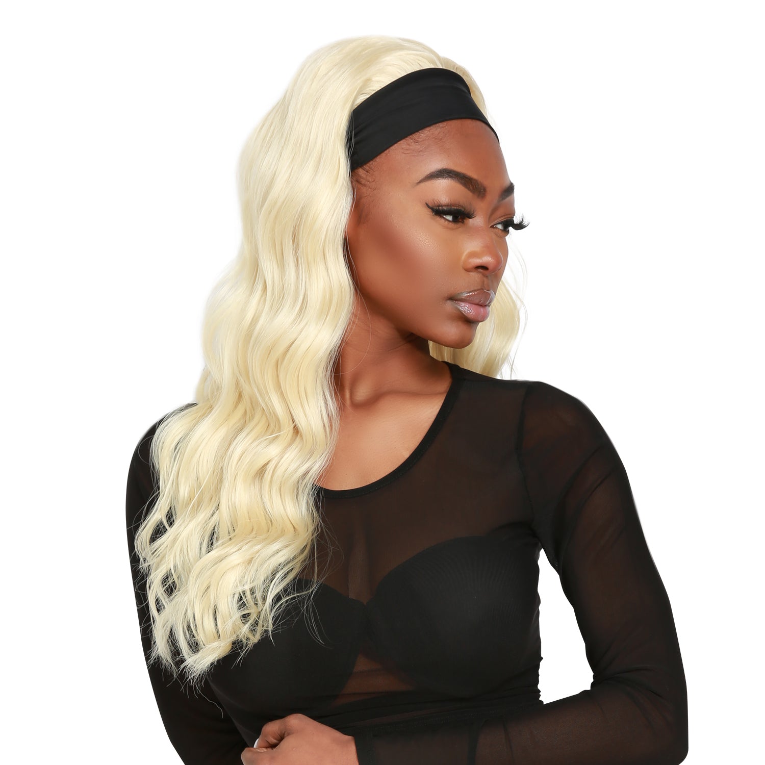 Studio Cut by Pros Glueless None Lace Headband Wig HBW004