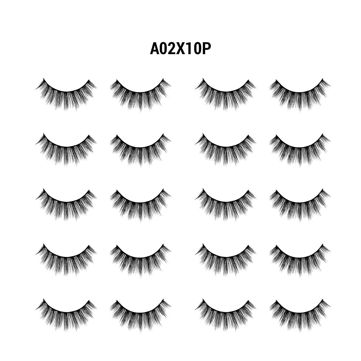 3D Faux Mink Eyelashes Jumbo Pack 10 Pairs