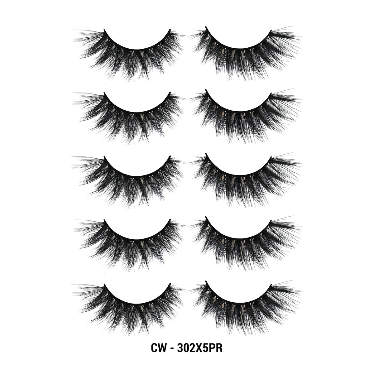 3D Cashmere Eyelashes Value Pack 5 Pairs (CW)