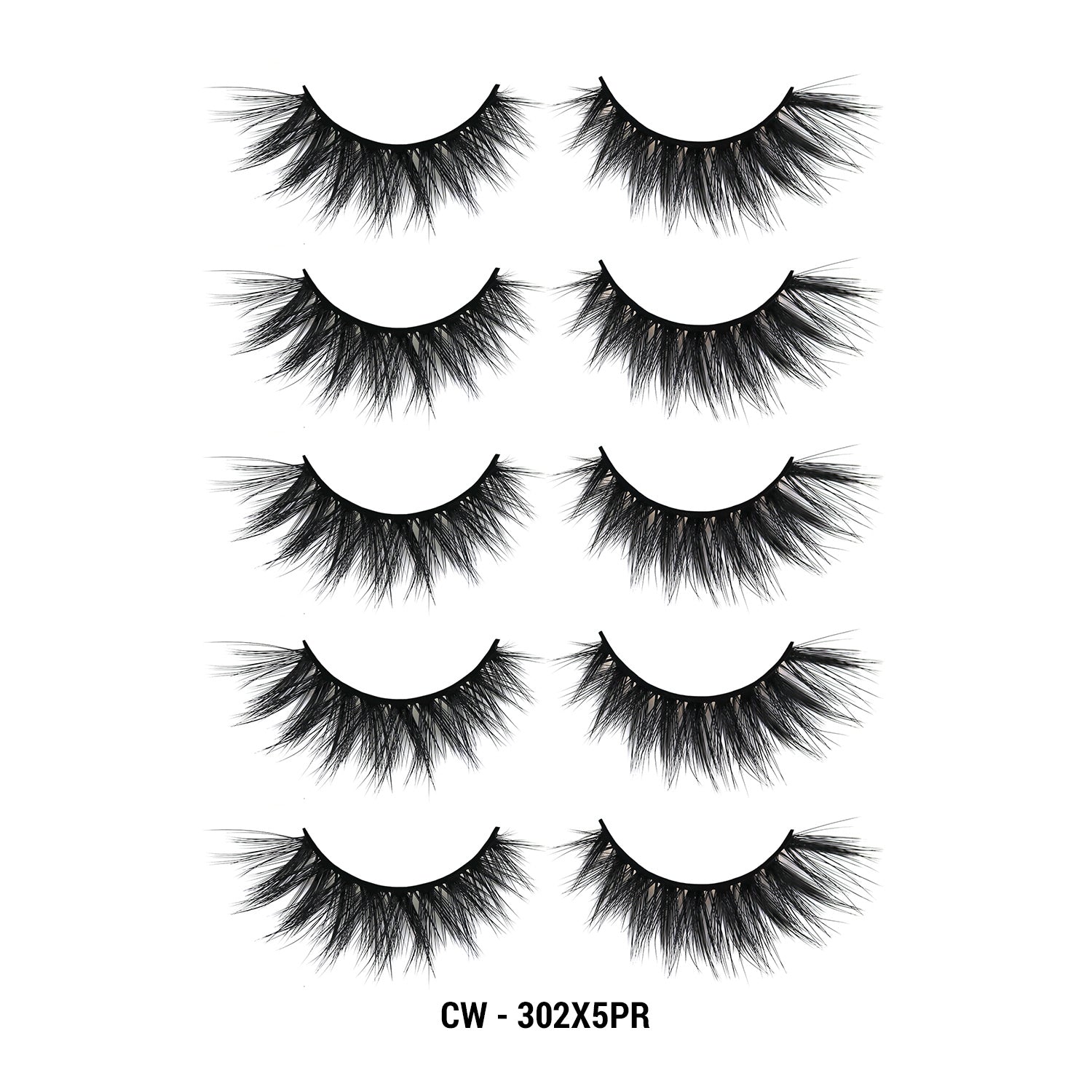 3D Cashmere Eyelashes Value Pack 5 Pairs (CW)