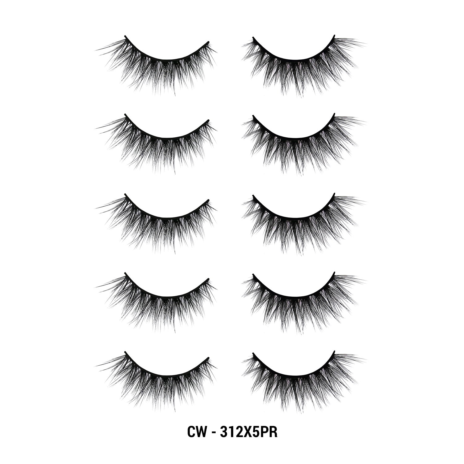 3D Cashmere Eyelashes Value Pack 5 Pairs (CW)