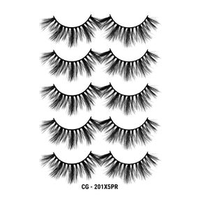 3D Cashmere Eyelashes Value Pack 5 Pairs (CG)