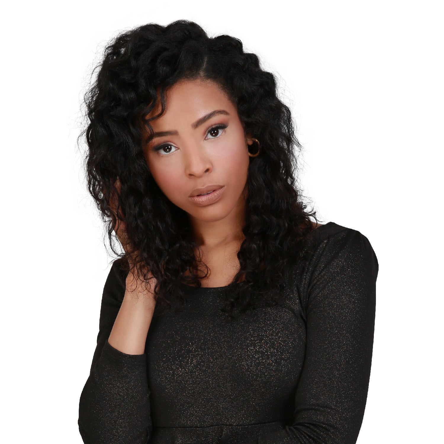 Human Hair, U part, Wig, Leave Out, Glueless, Bob, Water Wave