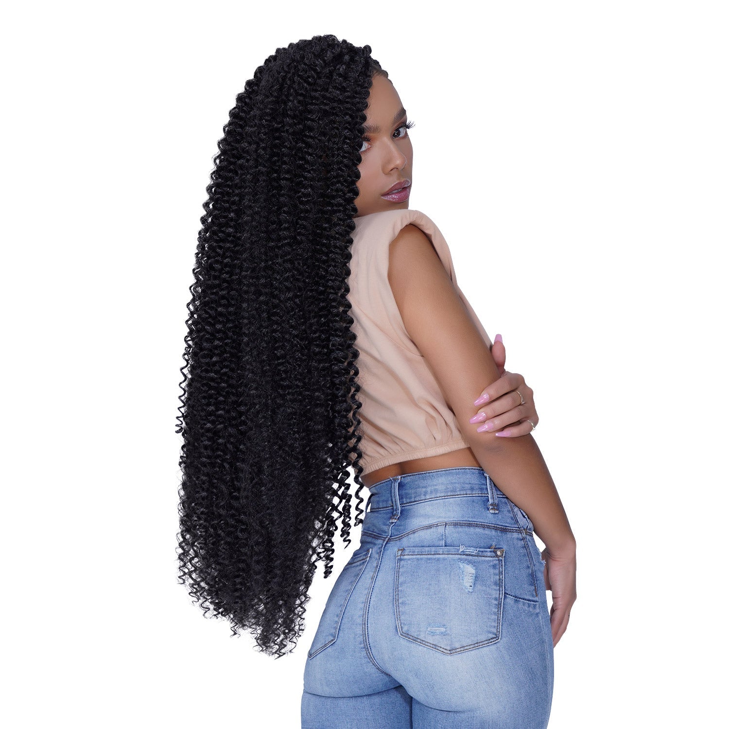 Authentic Synthetic Hair Crochet Braids 6X Value Pack Water Wave 32"