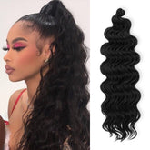 Authentic Synthetic Hair Crochet Braids 6X Value Pack Ocean Wave 20"