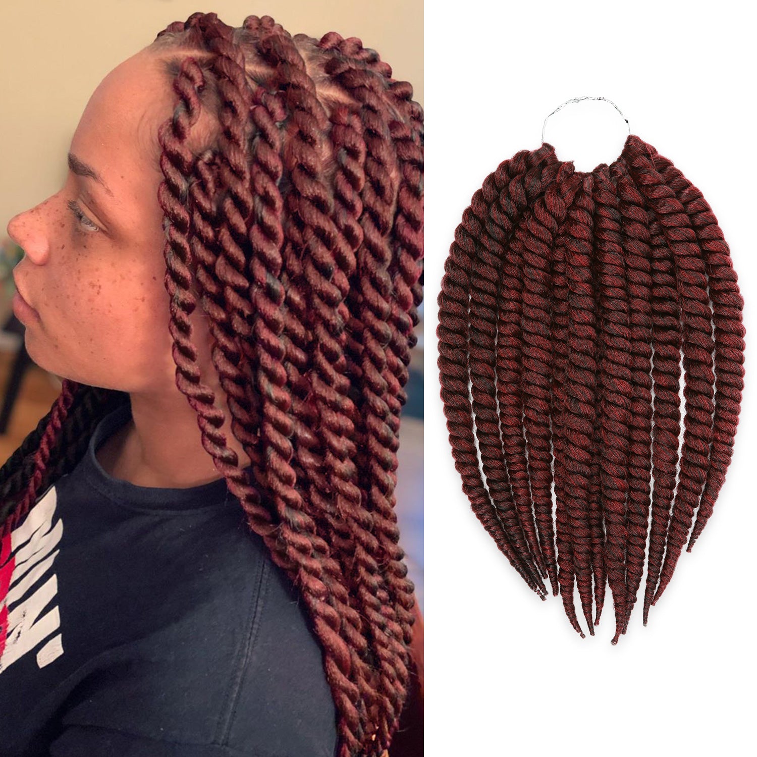 Authentic Crochet Braids Pre-Looped 6X Value Pack Double Jumbo Senegalese Twist 12"