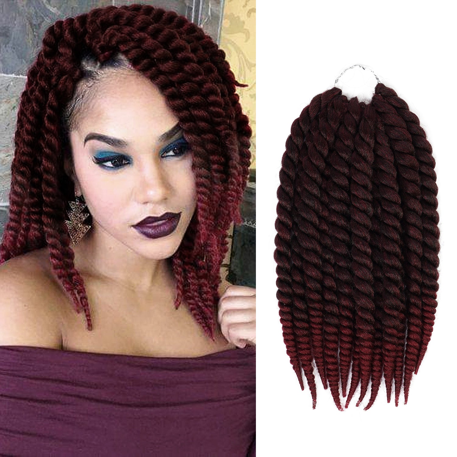 Authentic Crochet Braids Pre-Looped 6X Value Pack Double Jumbo Senegalese Twist 12"