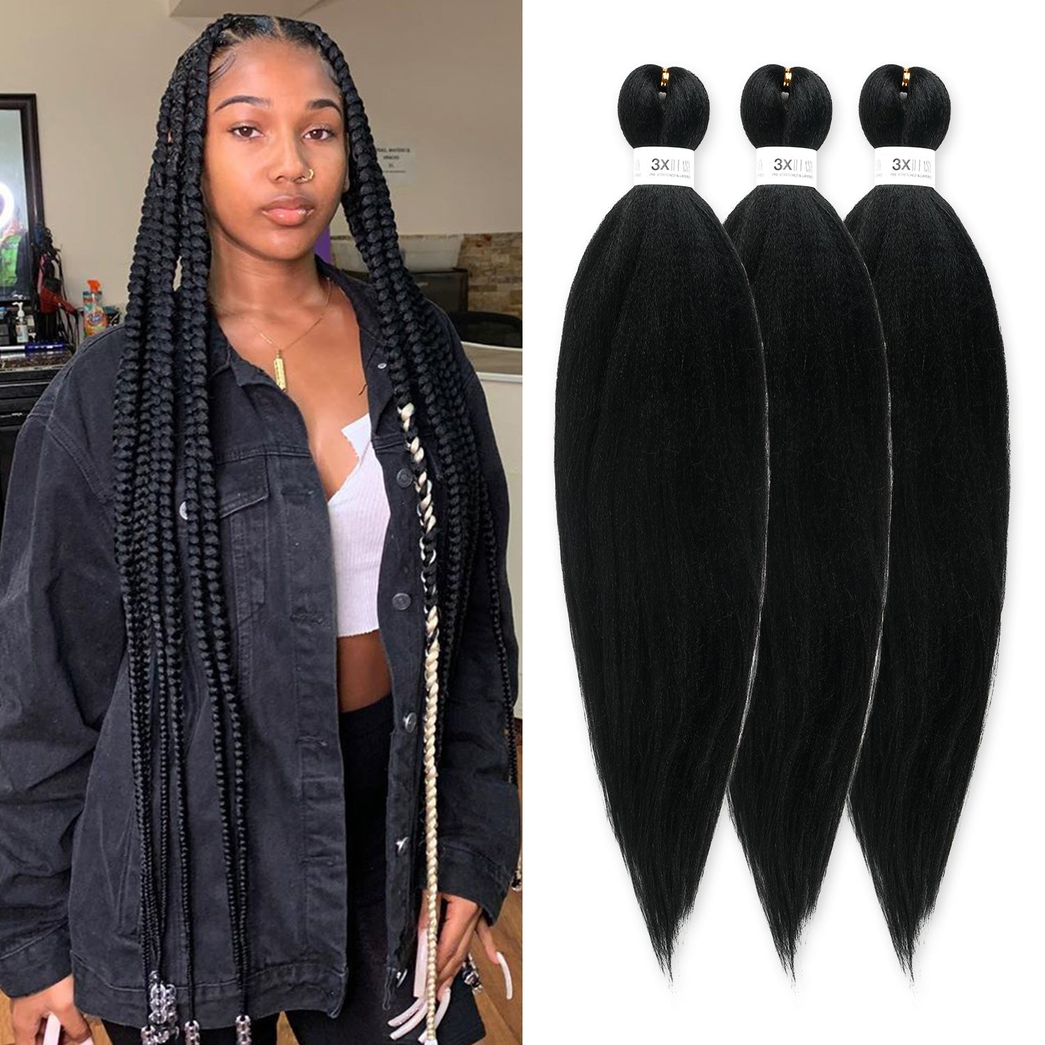 Authentic 3X B-Easy Pre-Stretched Braid 44" (EZ Braid)