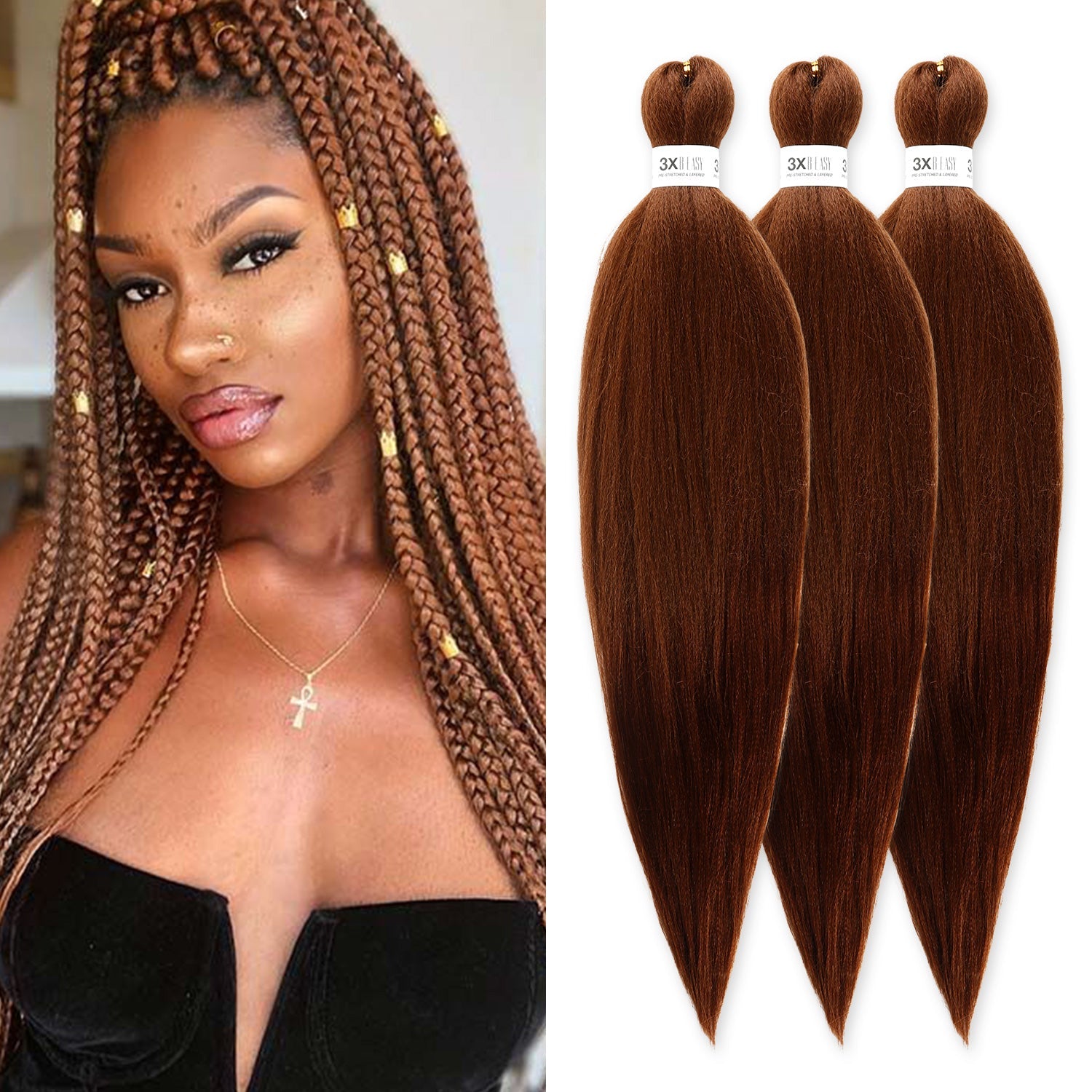 Authentic 3X B-Easy Pre-Stretched Braid 44" (EZ Braid)