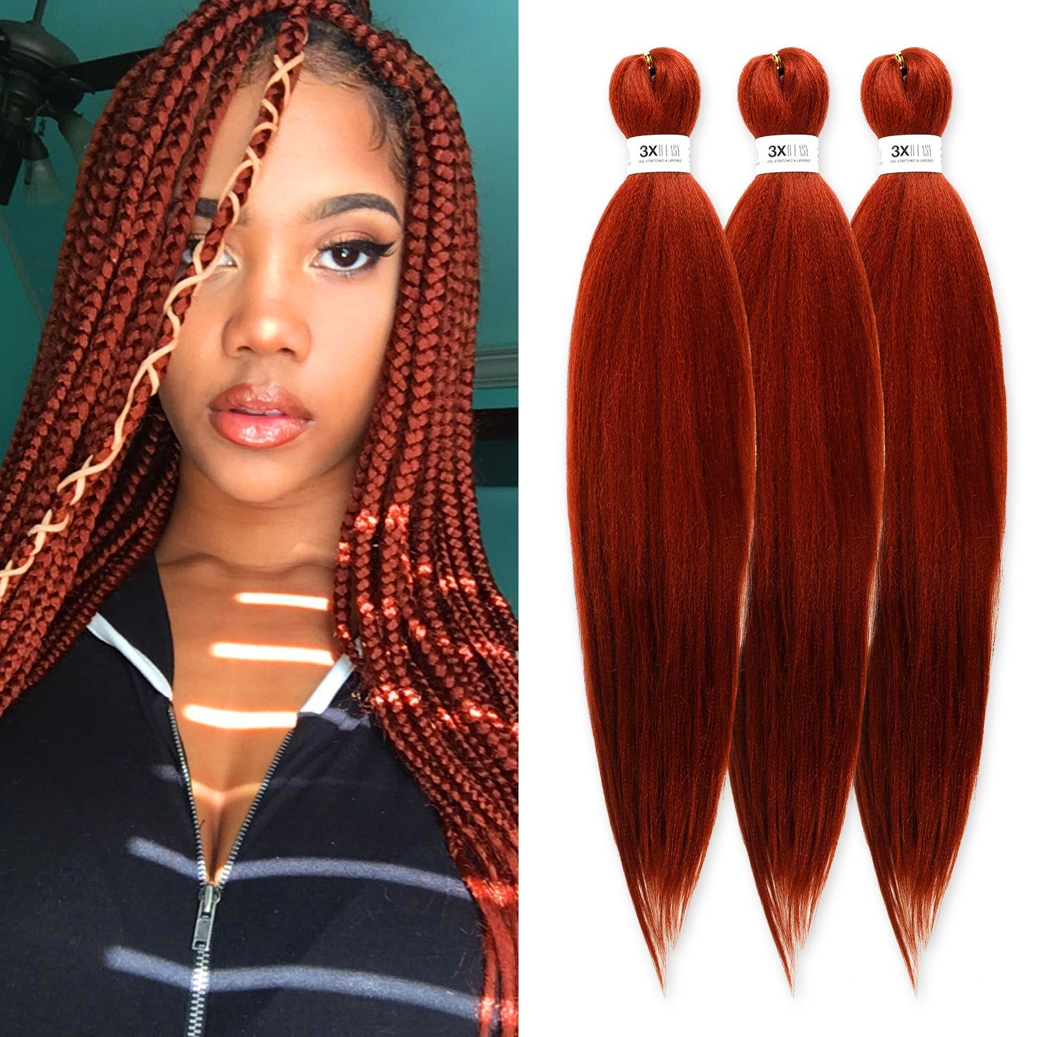 Authentic 3X B-Easy Pre-Stretched Braid 44" (EZ Braid)