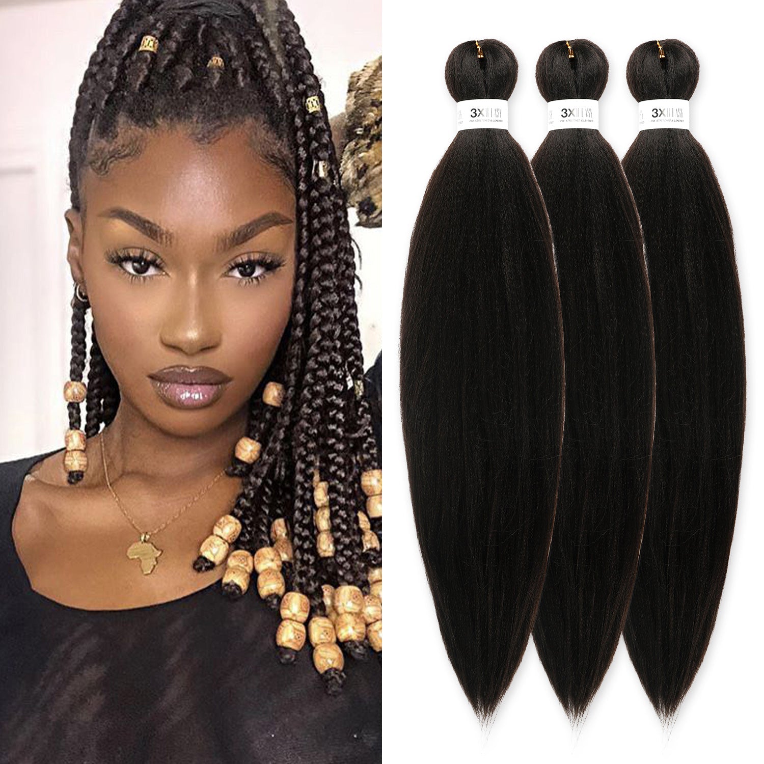 Authentic 3X B-Easy Pre-Stretched Braid 44" (EZ Braid)