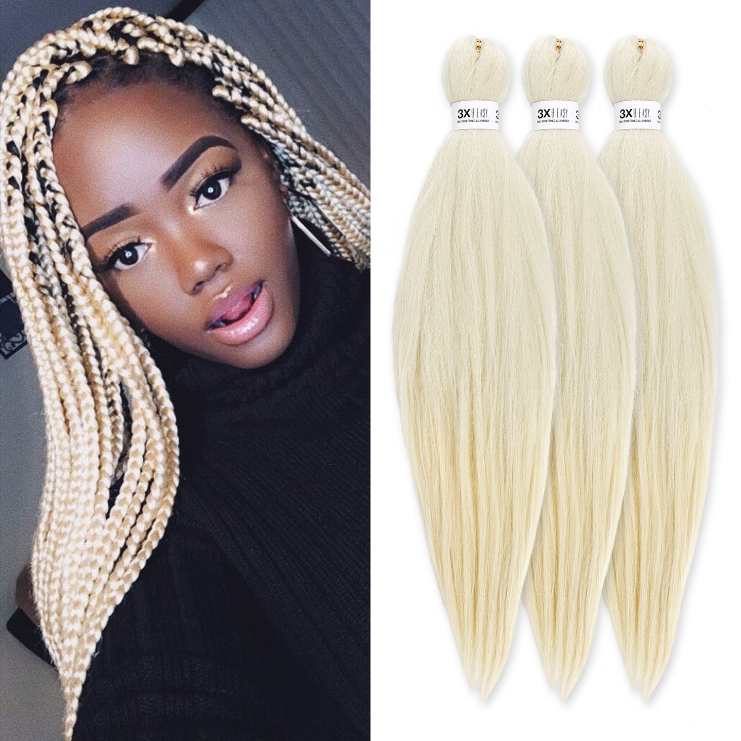 Authentic 3X B-Easy Pre-Stretched Braid 44" (EZ Braid)