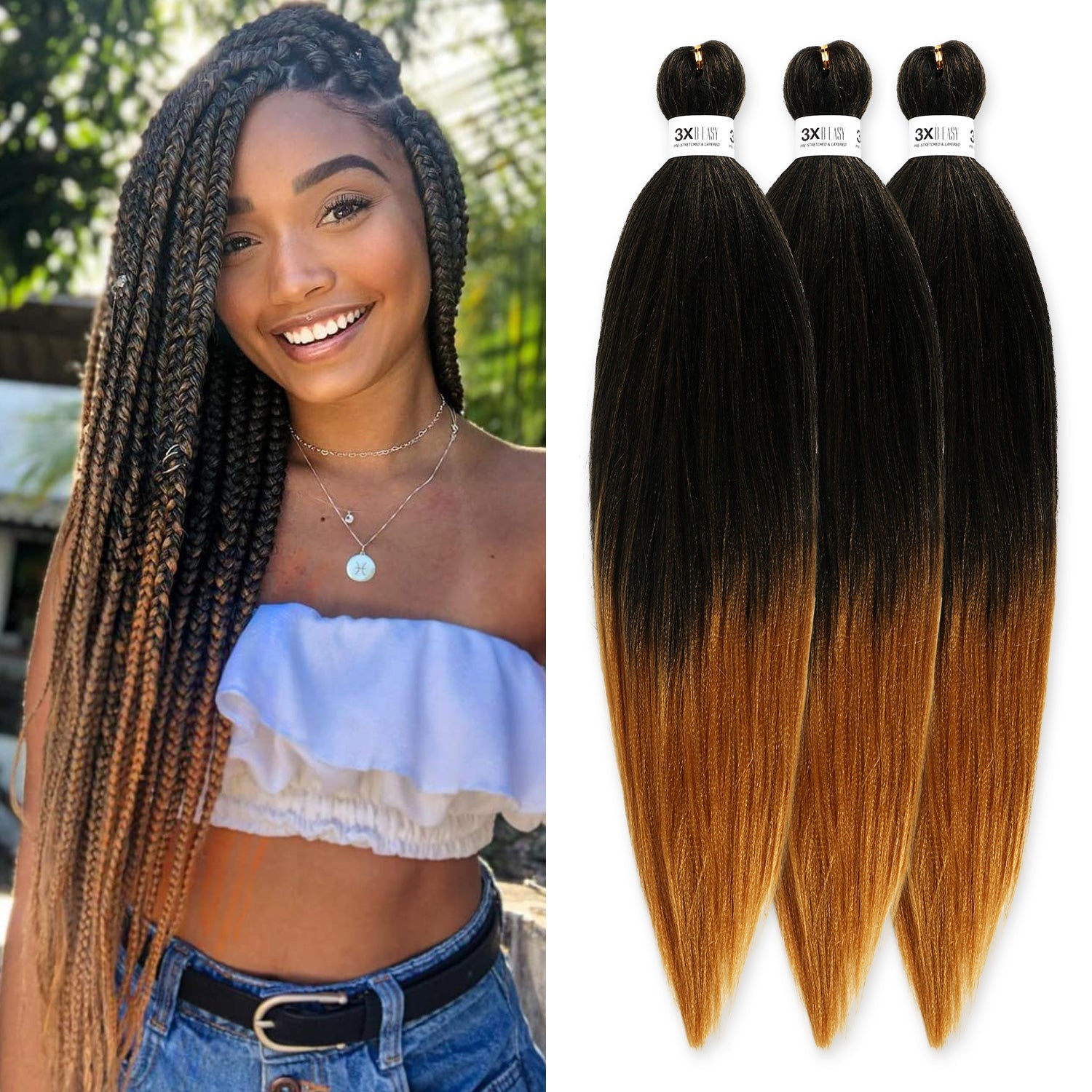 Authentic 3X B-Easy Pre-Stretched Braid 44" (EZ Braid)