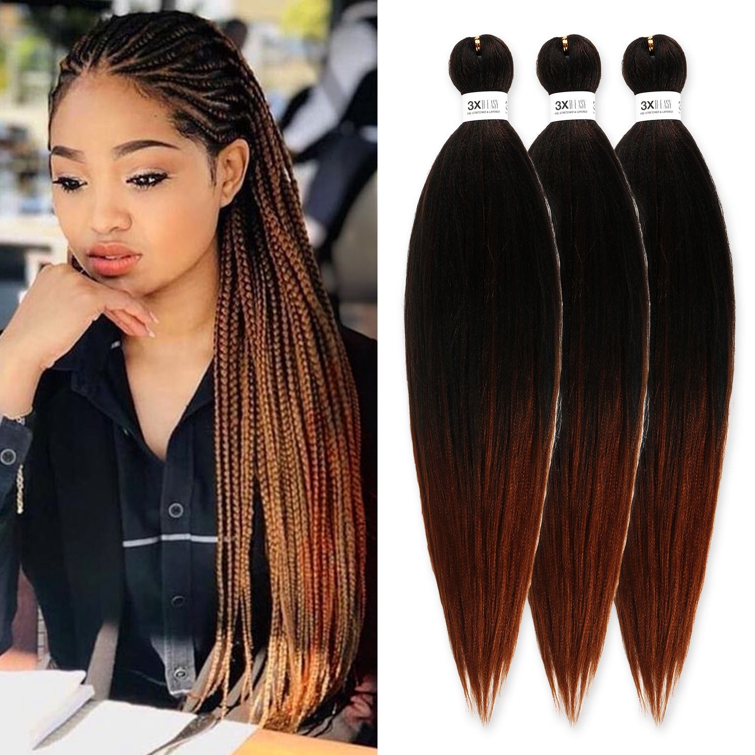 Authentic 3X B-Easy Pre-Stretched Braid 44" (EZ Braid)