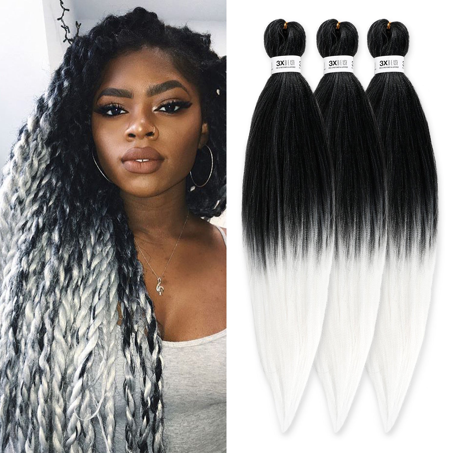 Authentic 3X B-Easy Pre-Stretched Braid 44" (EZ Braid)