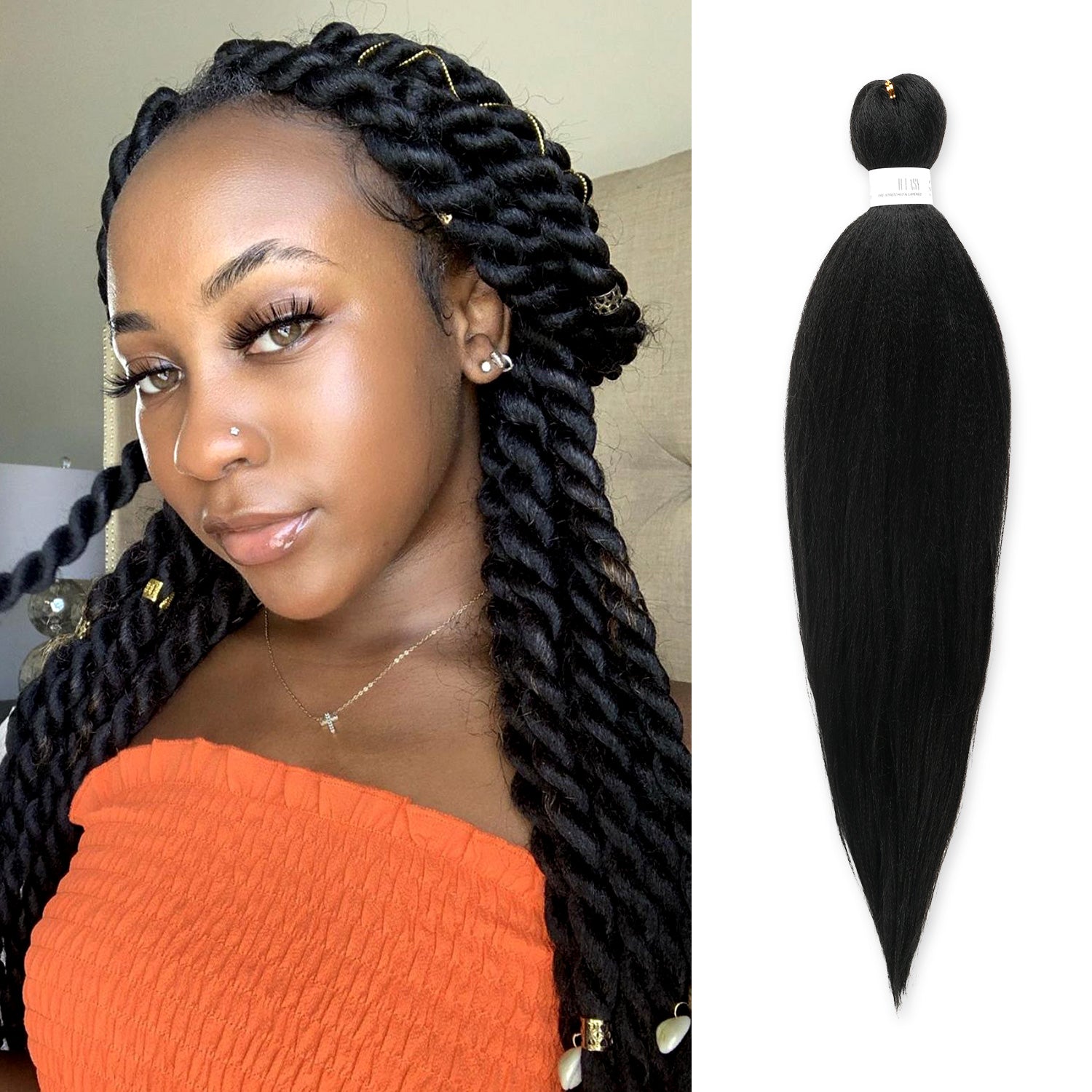 Authentic Crochet Braid B-Easy Pre-Stretched Braid 26" (EZ Braid)