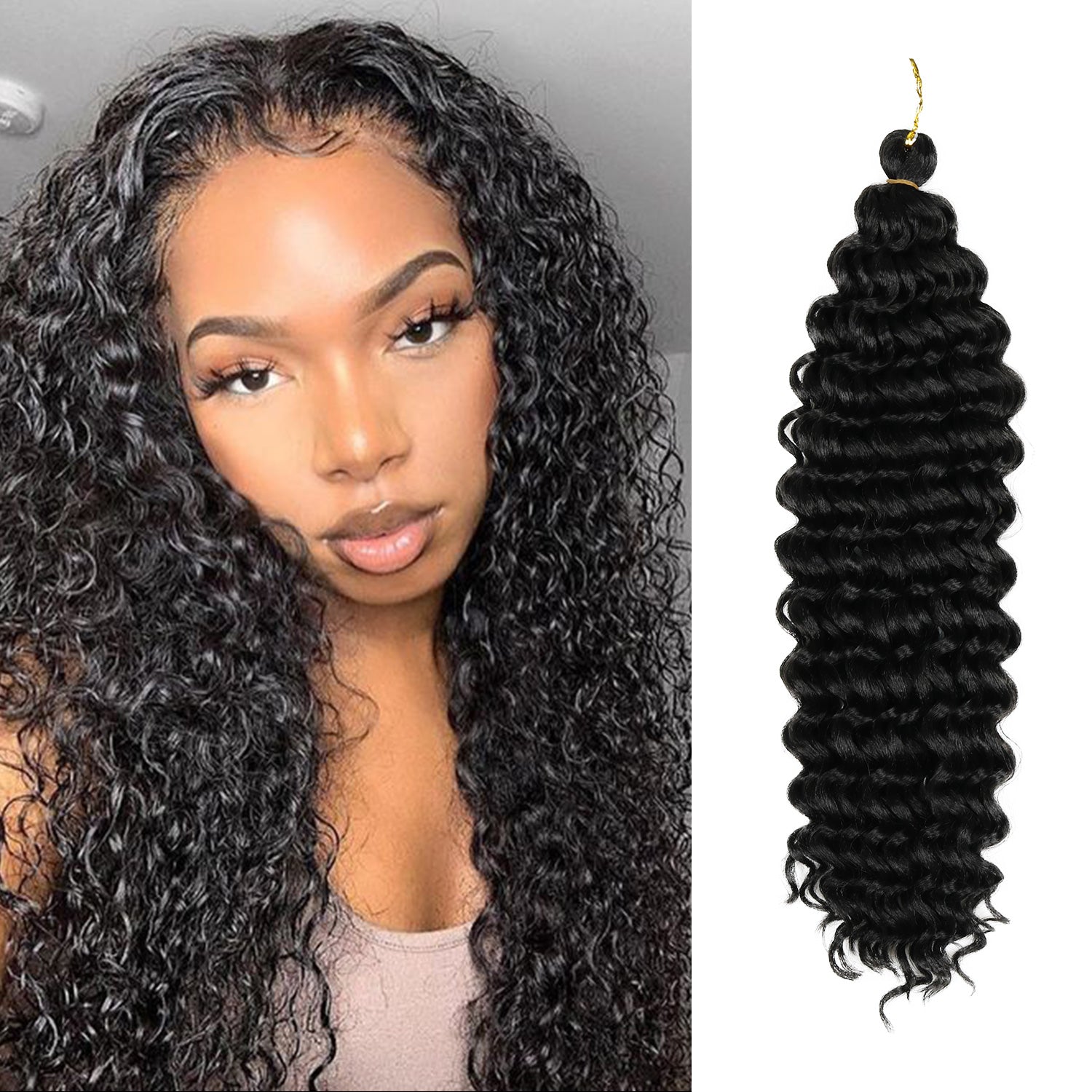Authentic Synthetic Hair Crochet Braids Deep Twist 20"