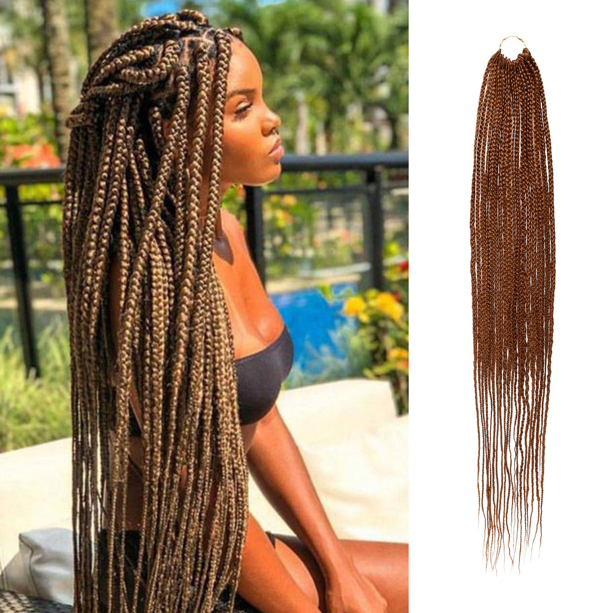 Authentic Crochet Braid Pre-Looped Box Braid 32"