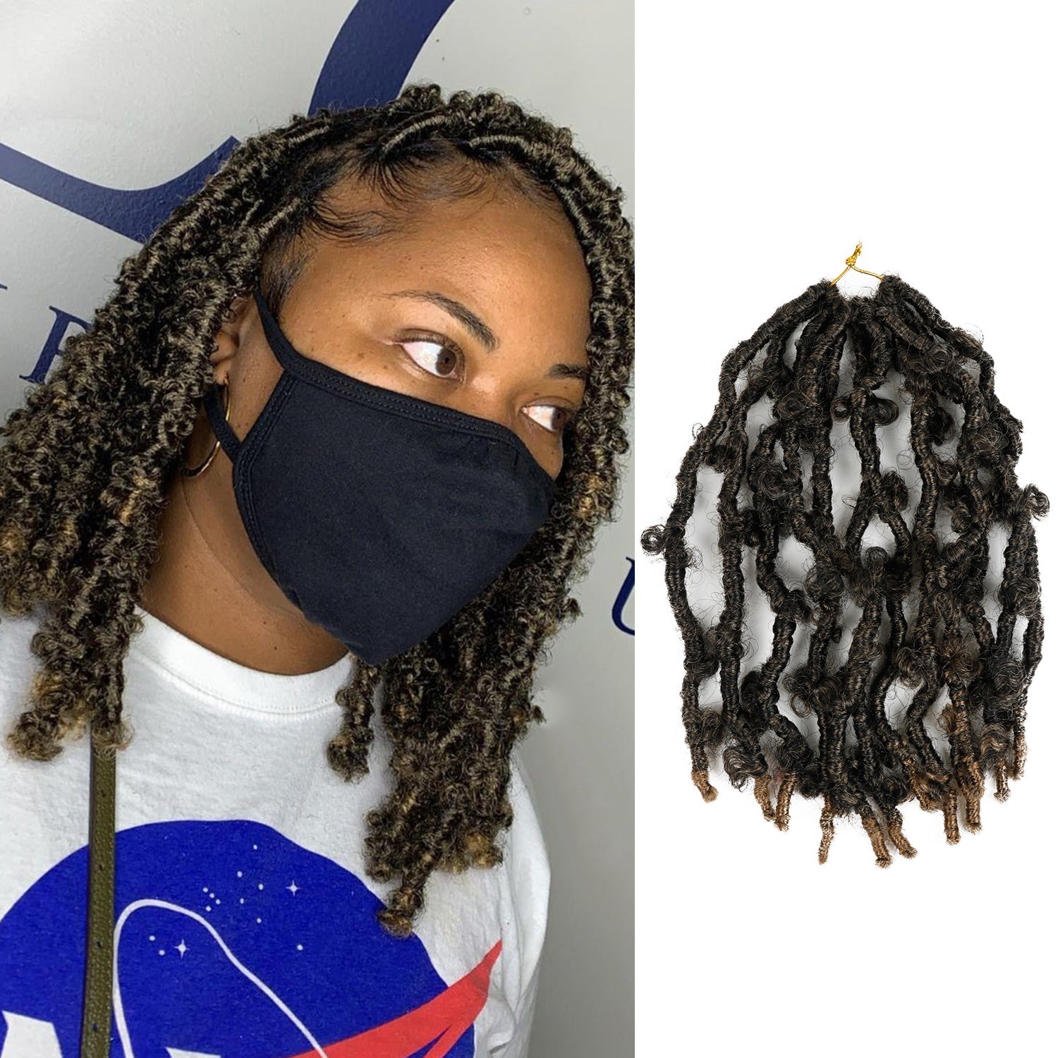 Authentic Synthetic Hair Pre-Looped 6X Value Pack Butterfly Locs 12"