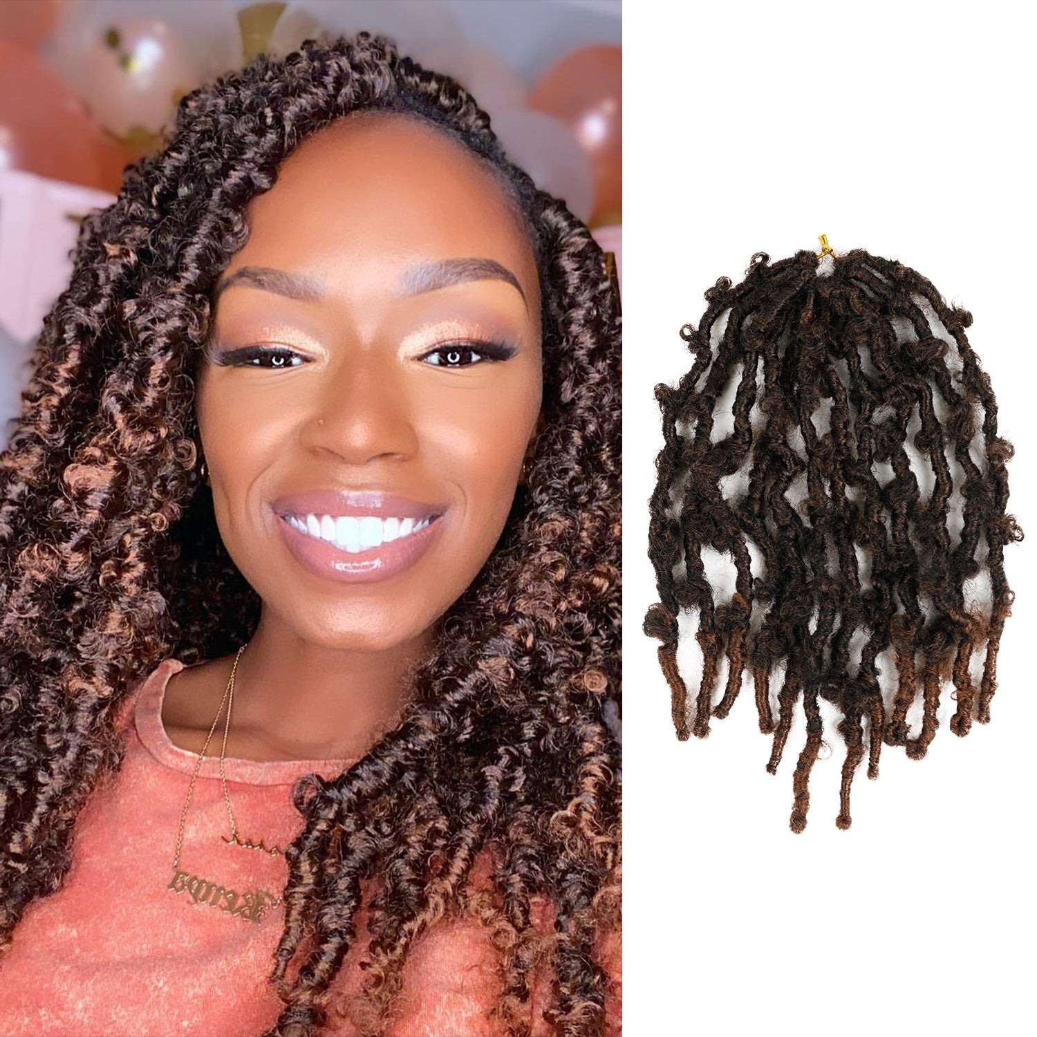 Authentic Synthetic Hair Pre-Looped 6X Value Pack Butterfly Locs 12"
