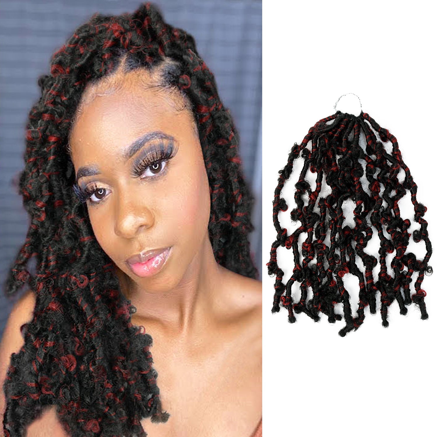Authentic Synthetic Hair Pre-Looped 6X Value Pack Butterfly Locs 12"