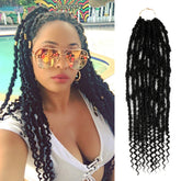 Authentic Synthetic Hair Pre-Looped Distressed Rebel Locs 24"