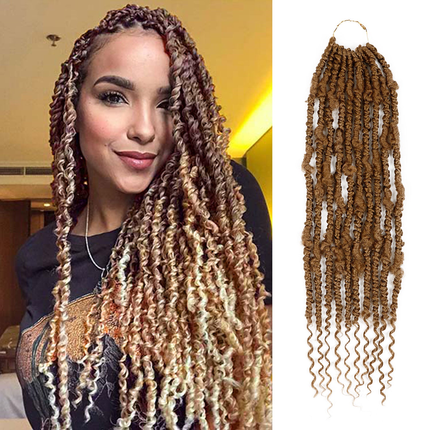 Authentic Synthetic Hair Pre-Looped Distressed Rebel Locs 24"