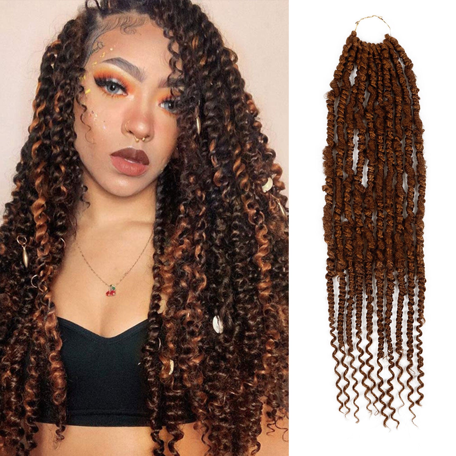 Authentic Synthetic Hair Pre-Looped Distressed Rebel Locs 24"