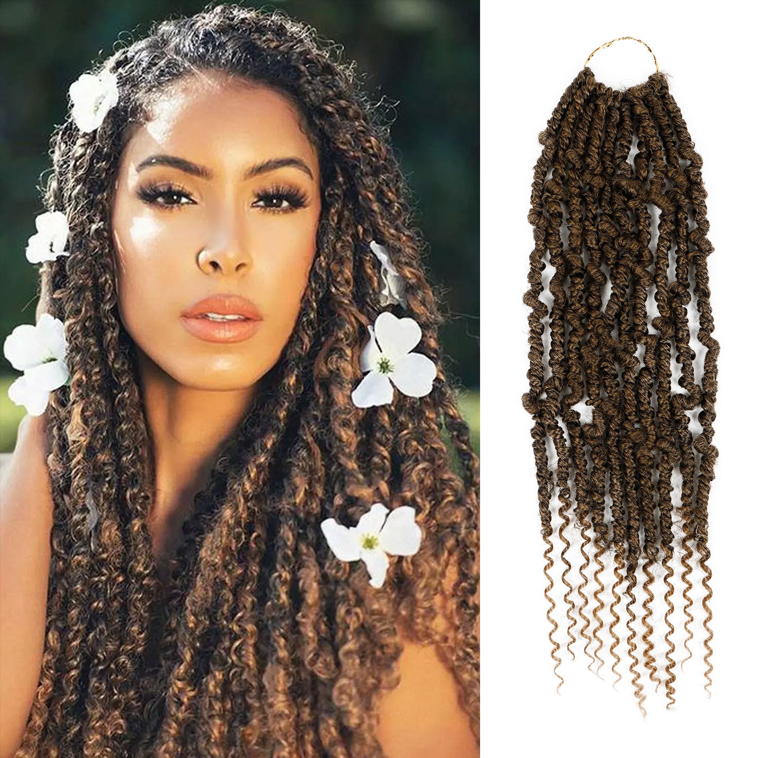 Authentic Synthetic Hair Pre-Looped Distressed Rebel Locs 24"