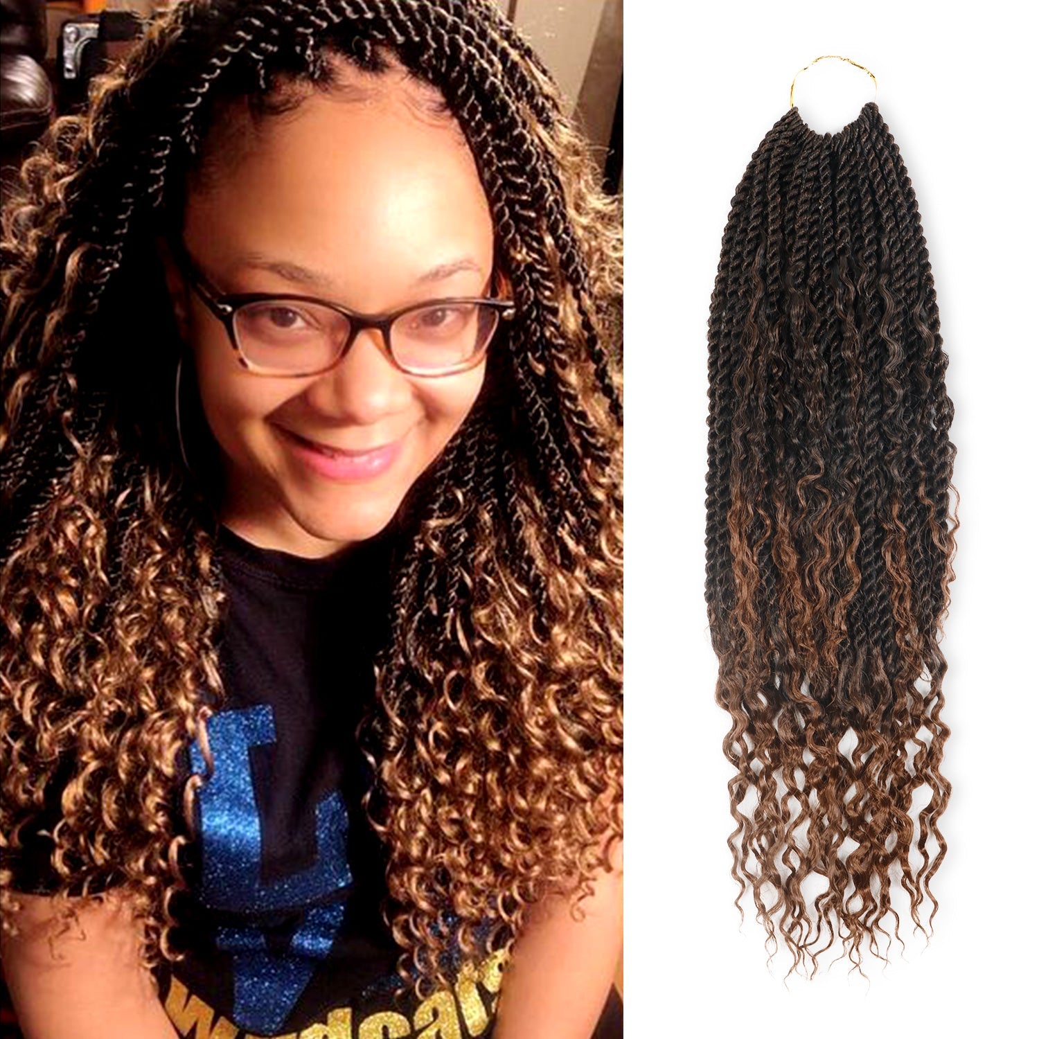 Authentic Synthetic Hair Pre-Looped Boho Goddess Senegalese Twist 24"