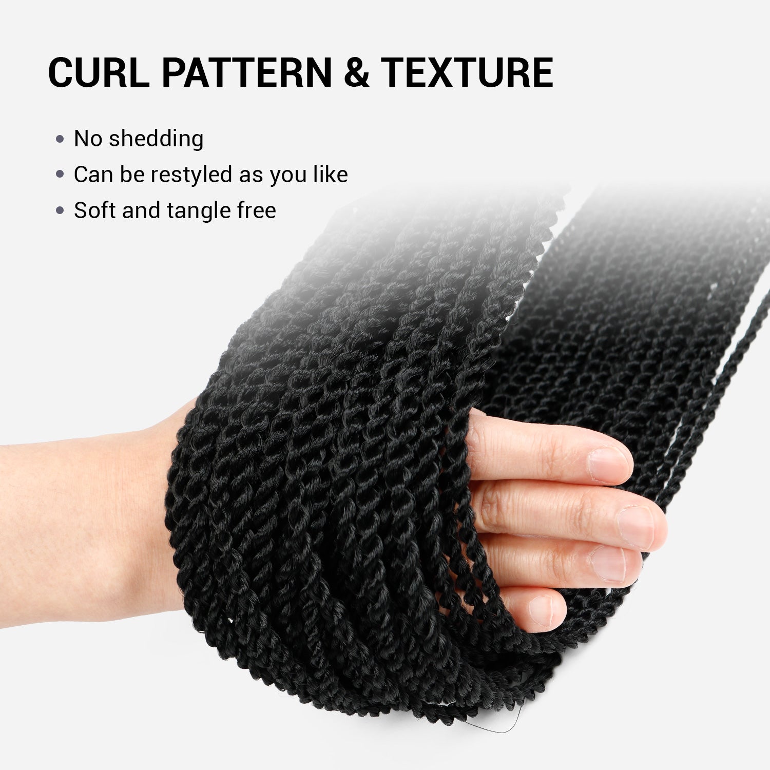 Authentic Synthetic Hair Crochet Braid Pre-Looped Senegalese Twist Braid 32"