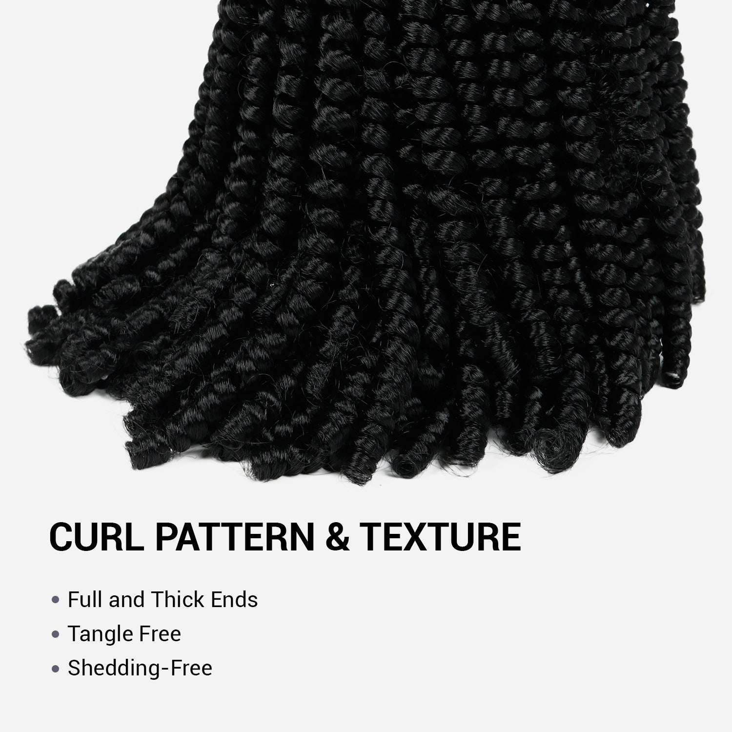 Authentic Synthetic Hair Crochet Braids Passion Spring Twist 8"