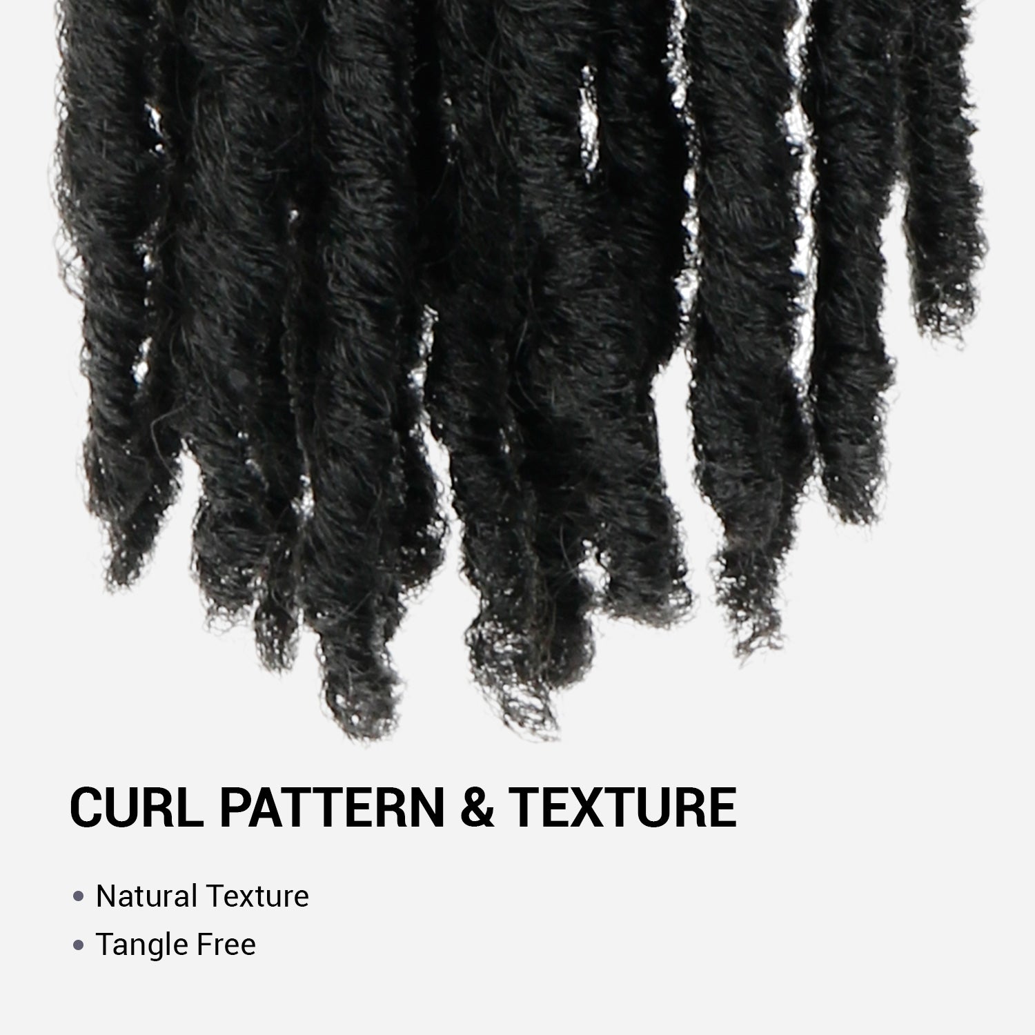 Authentic Synthetic Hair Pre-Looped U Loc Dreadloc Straight 18"