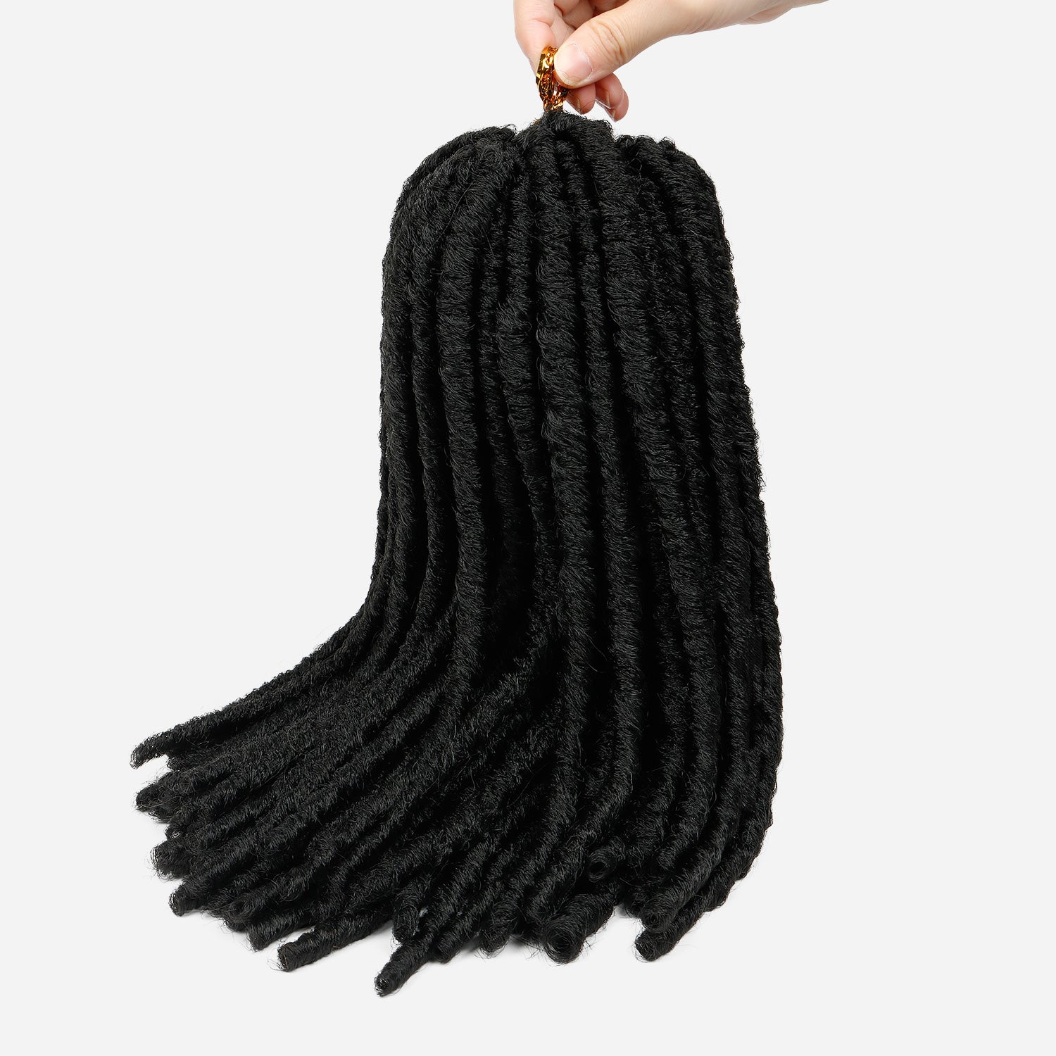 Authentic Synthetic Hair Pre-Looped U Loc Dreadloc Straight 12"