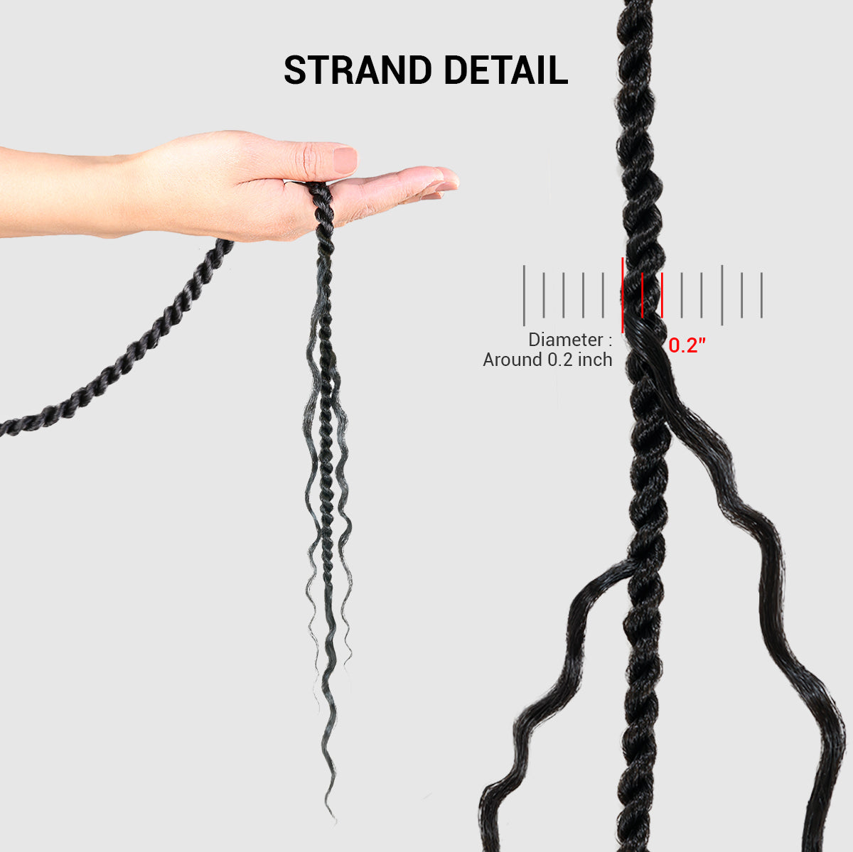 Authentic Synthetic Hair Pre-Looped Boho Goddess Senegalese Twist 24"