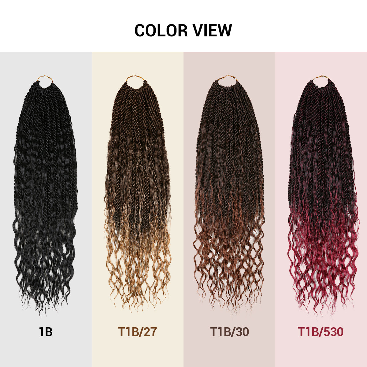 Authentic Synthetic Hair Pre-Looped Boho Goddess Senegalese Twist 24"