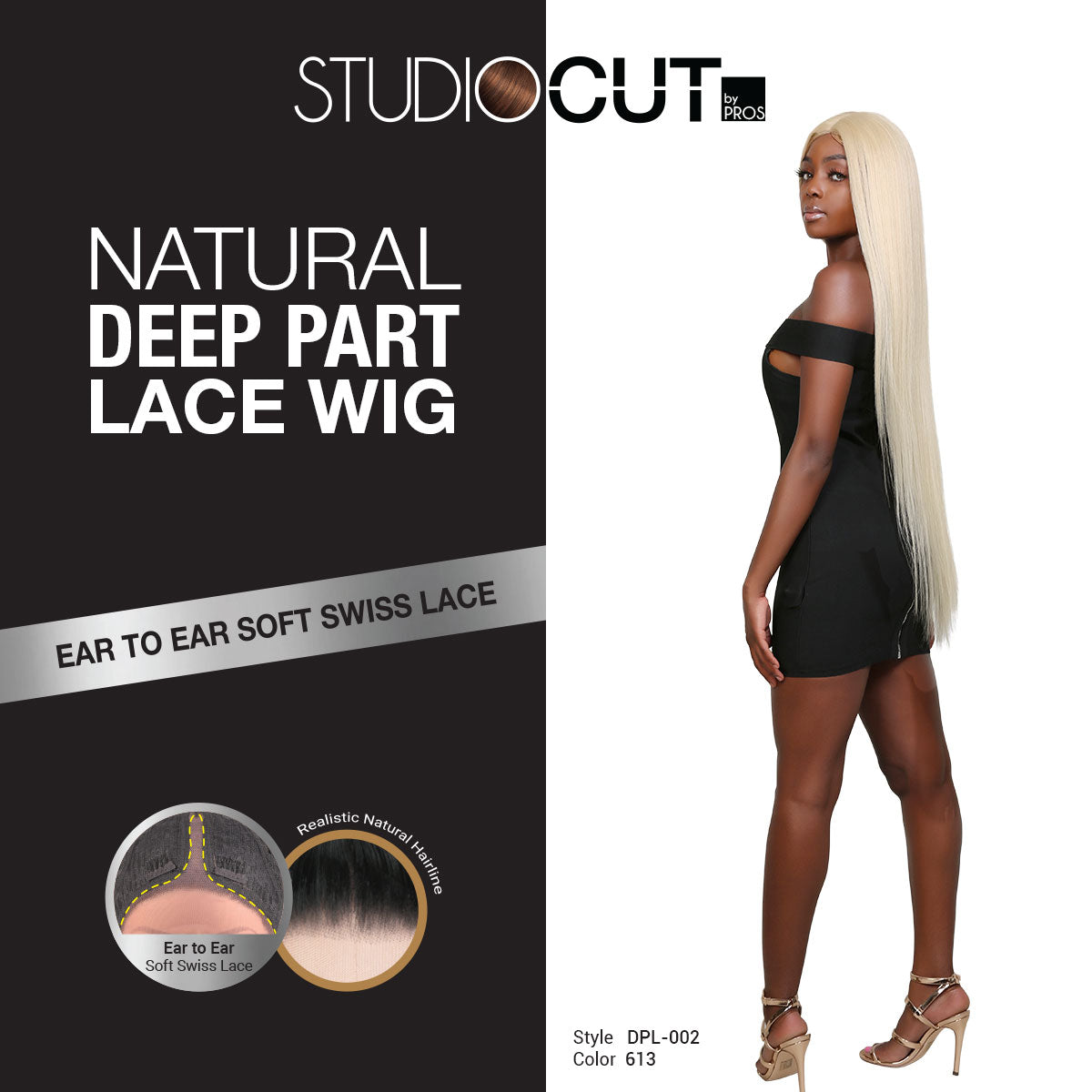 Introducing our stunning 36-inch waist-length straight Swiss lace front wig! Made with heat-resistant synthetic fibers, this wig offers a natural-looking hairline with a 4.5" deep middle center part design, perfect for black women. The soft Swiss lace front ensures comfort and security, while adjustable straps allow for a customizable fit. Elevate your style and enhance your beauty effortlessly with this must-have wig. Shop now for ultimate style and versatility!