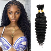 Diva Queen 100% Human Micro Braiding Hair Deep Bulk 18"-20"