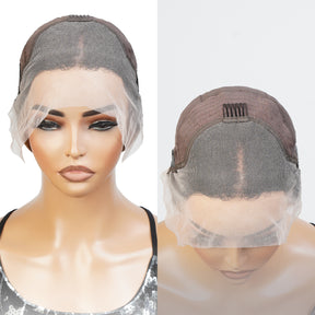 UpScale 100% Human Hair Glueless HD Swiss Lace 13x4 Lace Frontal Wig Water Wave 22"
