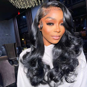 UpScale 100% Human Hair Wear and Go Pre Cut Pre Plucked Glueless 5x5 Closure Wig Body Wave 20"