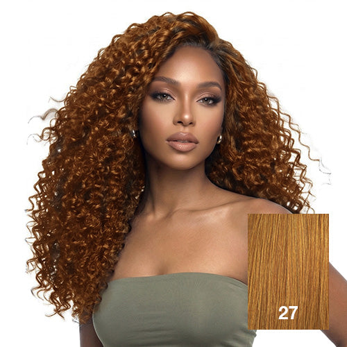 The Stylist Game Changer Human Hair Blend Feather Crochet Water Wave 22" (100 Strands/ 50 Strings)