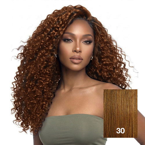 The Stylist Game Changer Human Hair Blend Feather Crochet Water Wave 22" (100 Strands/ 50 Strings)